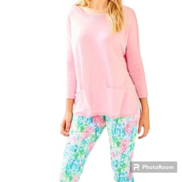 Lily Pulitzer Pink Cool Knit Long sleeve top Cobo Sweater - XS- Great Condition - Picture 2 of 12